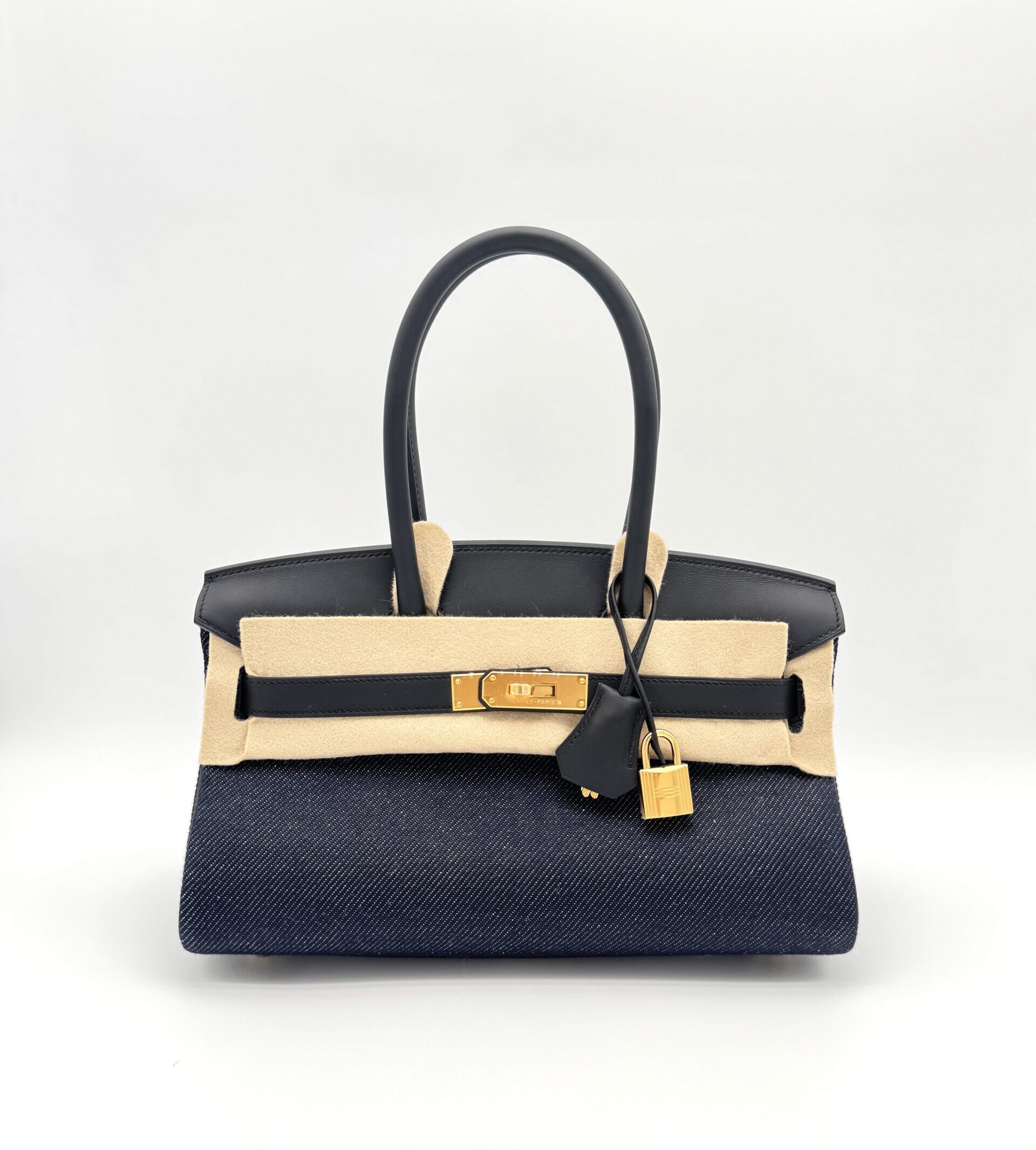 HB00271_01 Shoulder Birkin Light 29 Swift Black & Denim GHW - Image 1