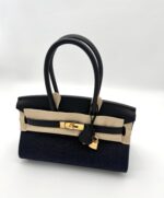 Shoulder Birkin Light 29 Swift Black & Denim GHW - Image 4