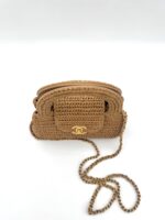 Nano Kelly Shopping Bag Raffia Beige - Image 6