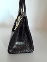 Birkin 25 Retourne Matte Alligator Noir GHW - Image 6