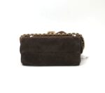Mini 25 Handbag Suede Dark Brown GHW - Image 7