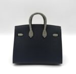 Birkin 20 Faubourg "Rainy Days" Sellier Gris Misty / Gris Ciment Matte Alligator Permabrass - Image 2