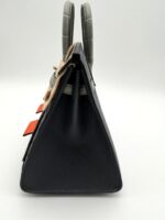 Birkin 20 Faubourg "Rainy Days" Sellier Gris Misty / Gris Ciment Matte Alligator Permabrass - Image 5