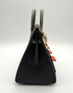 Birkin 20 Faubourg "Rainy Days" Sellier Gris Misty / Gris Ciment Matte Alligator Permabrass - Image 6