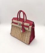 Picnic Birkin 25 Swift Framboise & Osier Wicker Limited Edition PHW - Image 3