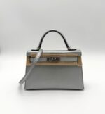 Kelly 20 Metallic Chevre Chamkilight Sellier Argent PHW