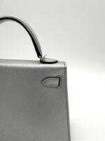 Kelly 20 Metallic Chevre Chamkilight Sellier Argent PHW - Image 3
