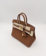 Birkin 25 Togo Retourne Gold GHW - Image 4
