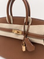 Birkin 25 Togo Retourne Gold GHW - Image 5