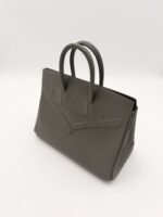 Birkin 25 Swift Shadow Gris Meyer - Image 4